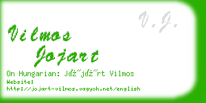 vilmos jojart business card